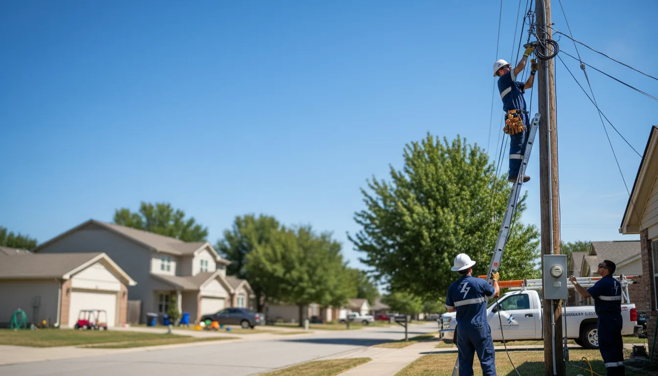 Residential electrician providing installation services in Oneida, KS